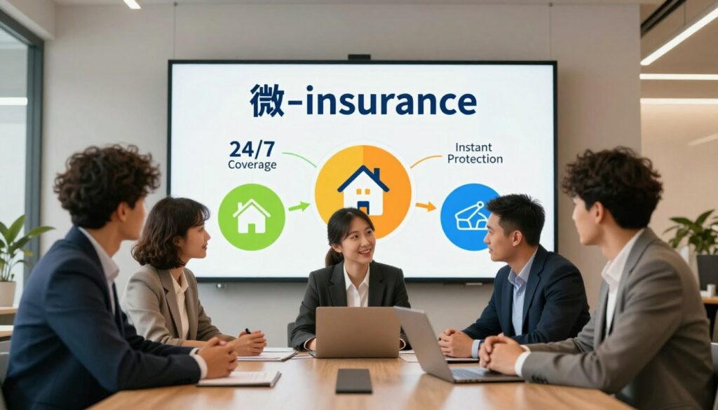 A-conceptual-illustration-representing-micro-insurance-in-France-featuring-a-professional-1024x585 Micro-assurance : La solution pour les petits budgets en France ?