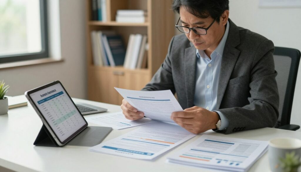 A-detailed-and-professional-depiction-of-a-person-sitting-at-a-modern-desk-reviewing-various-1024x585 Top 10 des meilleurs comparatifs et guides pour bien choisir son assurance en 2026