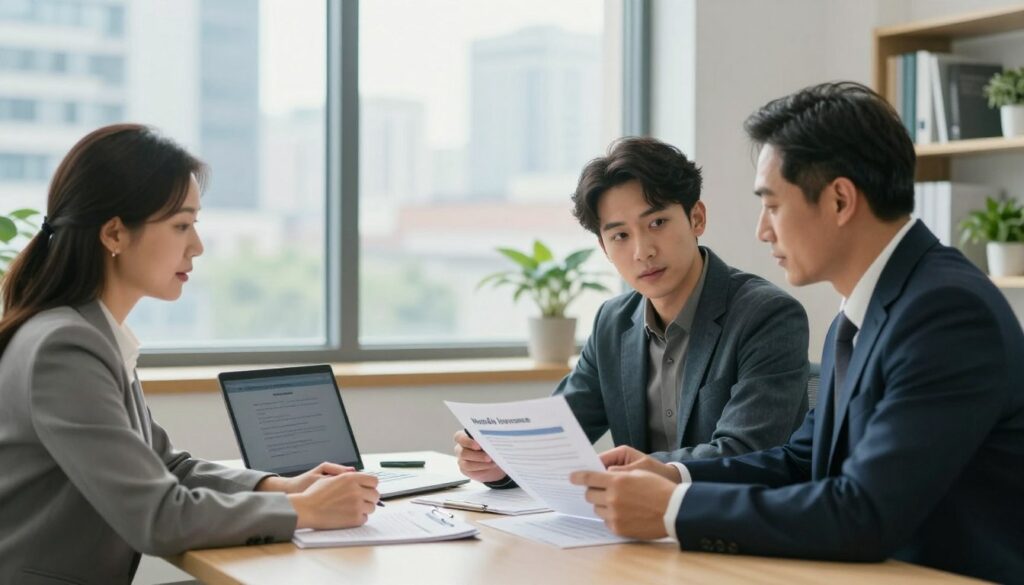 A-modern-office-setting-portraying-a-professional-consultation-on-mental-health-insurance.-In-1024x585 Prise en charge psy : Comment se faire rembourser ses séances de psychologue par sa mutuelle ?