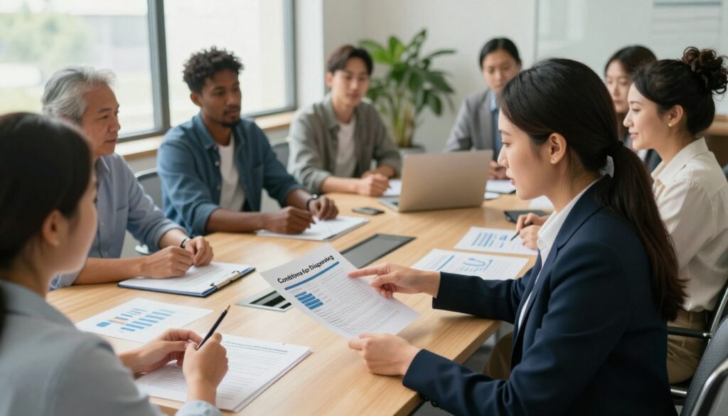 A-professional-office-environment-depicting-a-diverse-group-of-employees-engaged-in-a-1024x585 Mutuelle d'entreprise obligatoire : Dans quels cas pouvez-vous légalement la refuser ?