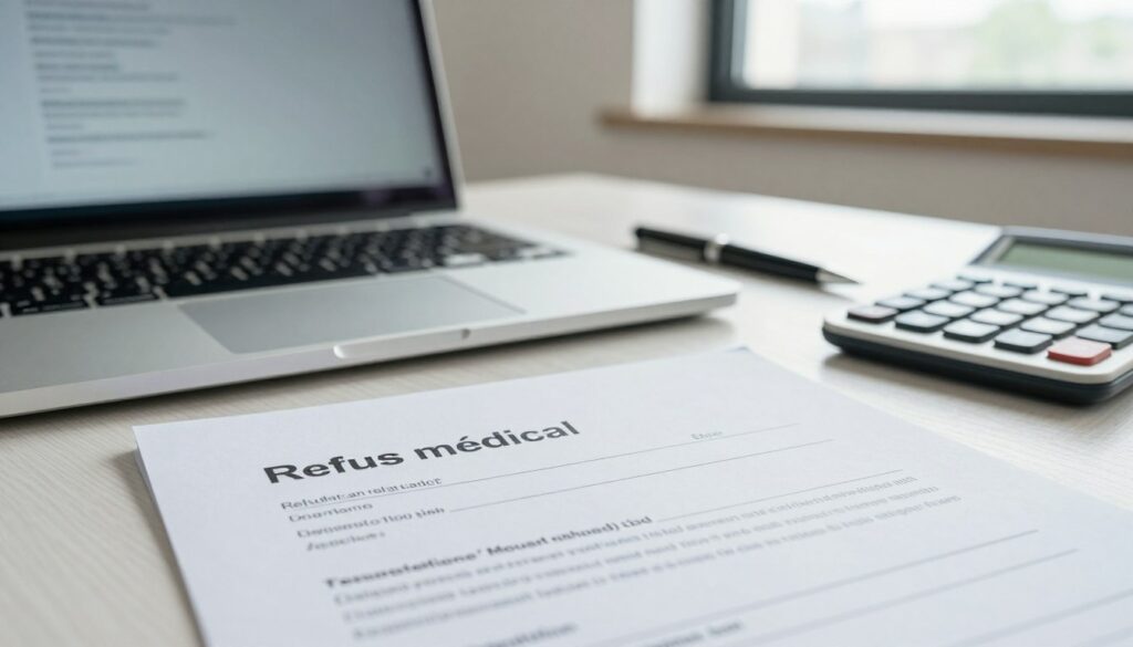 A-professional-setting-featuring-a-close-up-of-a-desk-covered-with-paperwork-related-to-life-1024x585 Assurance de prêt et refus médical : Ce qui change avec la suppression du questionnaire