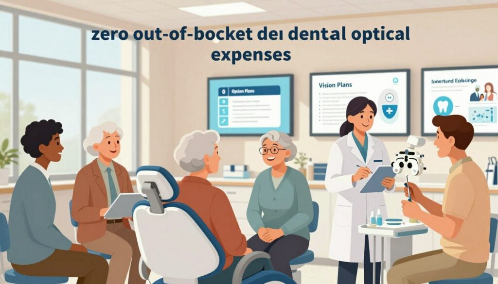 A-visually-engaging-illustration-depicting-the-concept-of-zero-out-of-pocket-dental-and-1024x585 Top 10 des meilleures mutuelles seniors en 2026 : Comparatif des prix et garanties